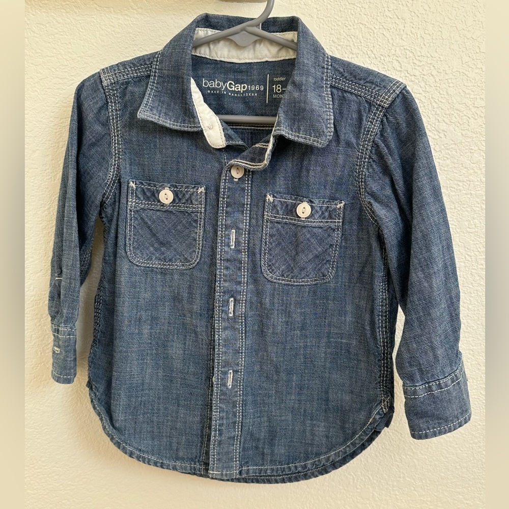 Denim Gap shirt for 18 - 24 mos.